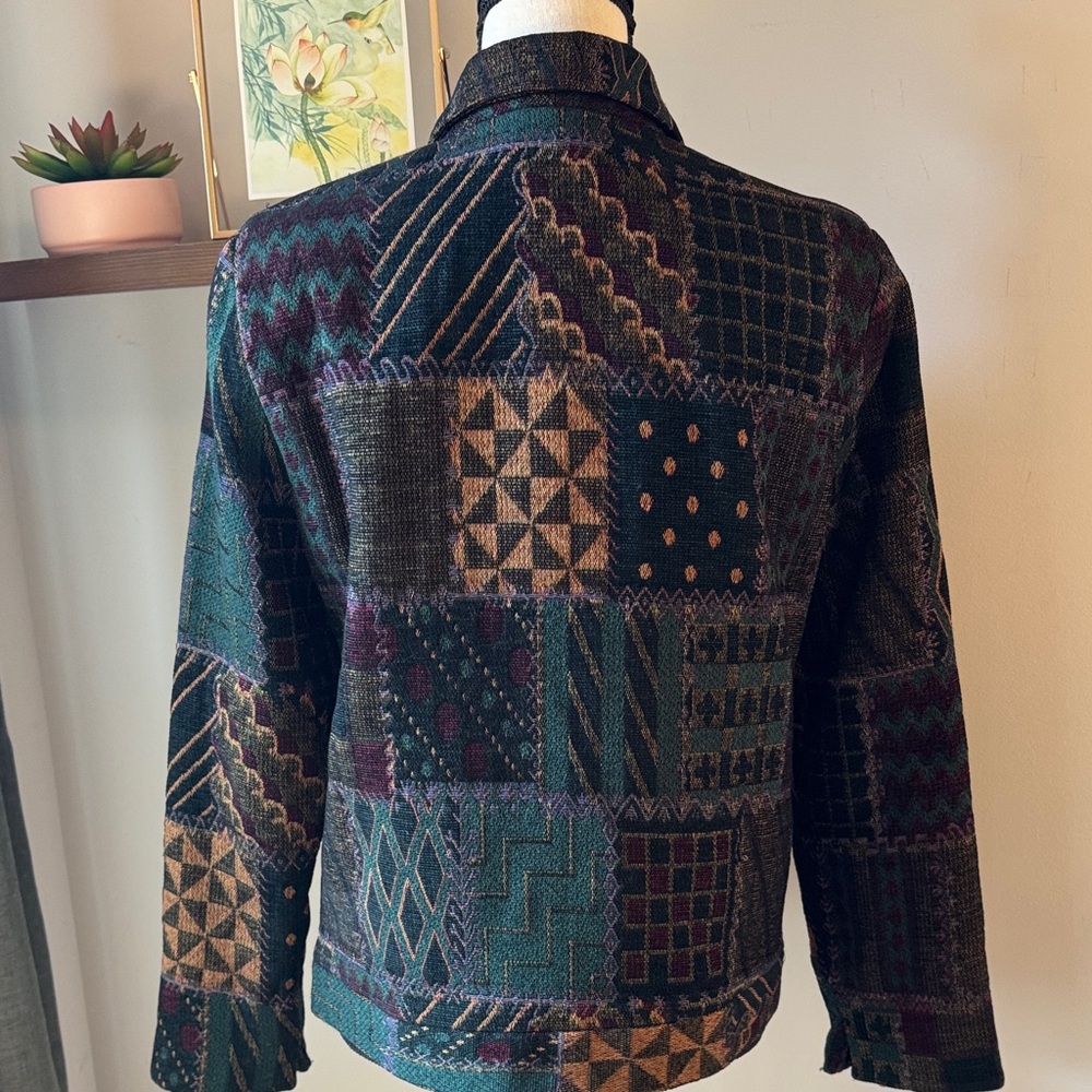 Multicolor Patchwork Blazer - image 6